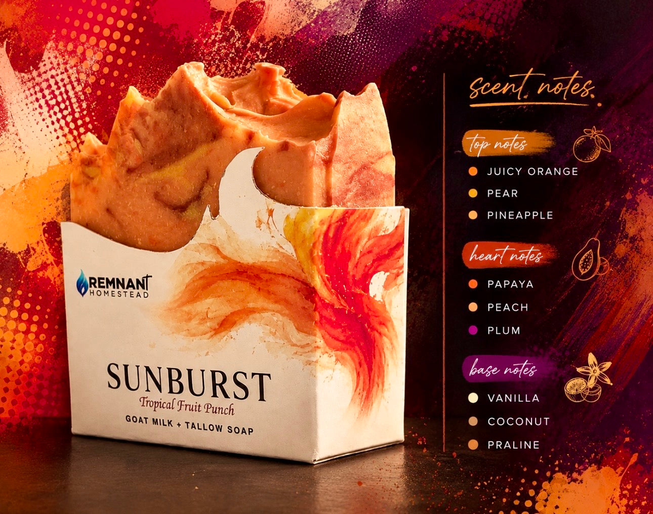 Sunburst | Tropical Punch | Goat Milk Tallow Soap