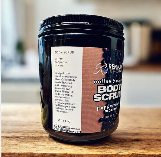 Mocha Coffee Body Scrubs | Raw Cacao | Organic Coffee | Epsom & Dead Sea Salt