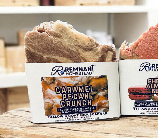 Limited Edition: Caramel Pecan Crunch | Tallow & Goat Milk Soap Bar