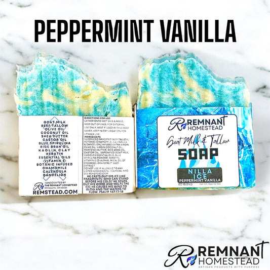 "Nilla Ice" Tallow & Goat Milk Soap Bar (EO)