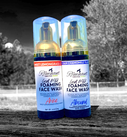 Foaming Face Wash Soap | Botanic Infused | Goat Milk Beef Tallow & Shea Butter | Colloidal Silver