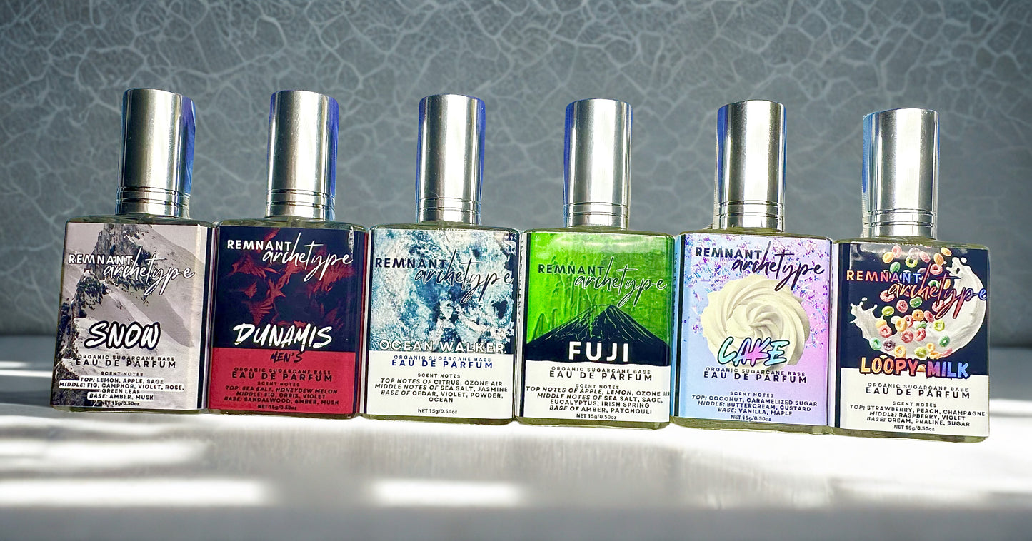 Parfum (Full Strength Perfume/Cologne) | Organic Base | Archetype 15mL | All Scents