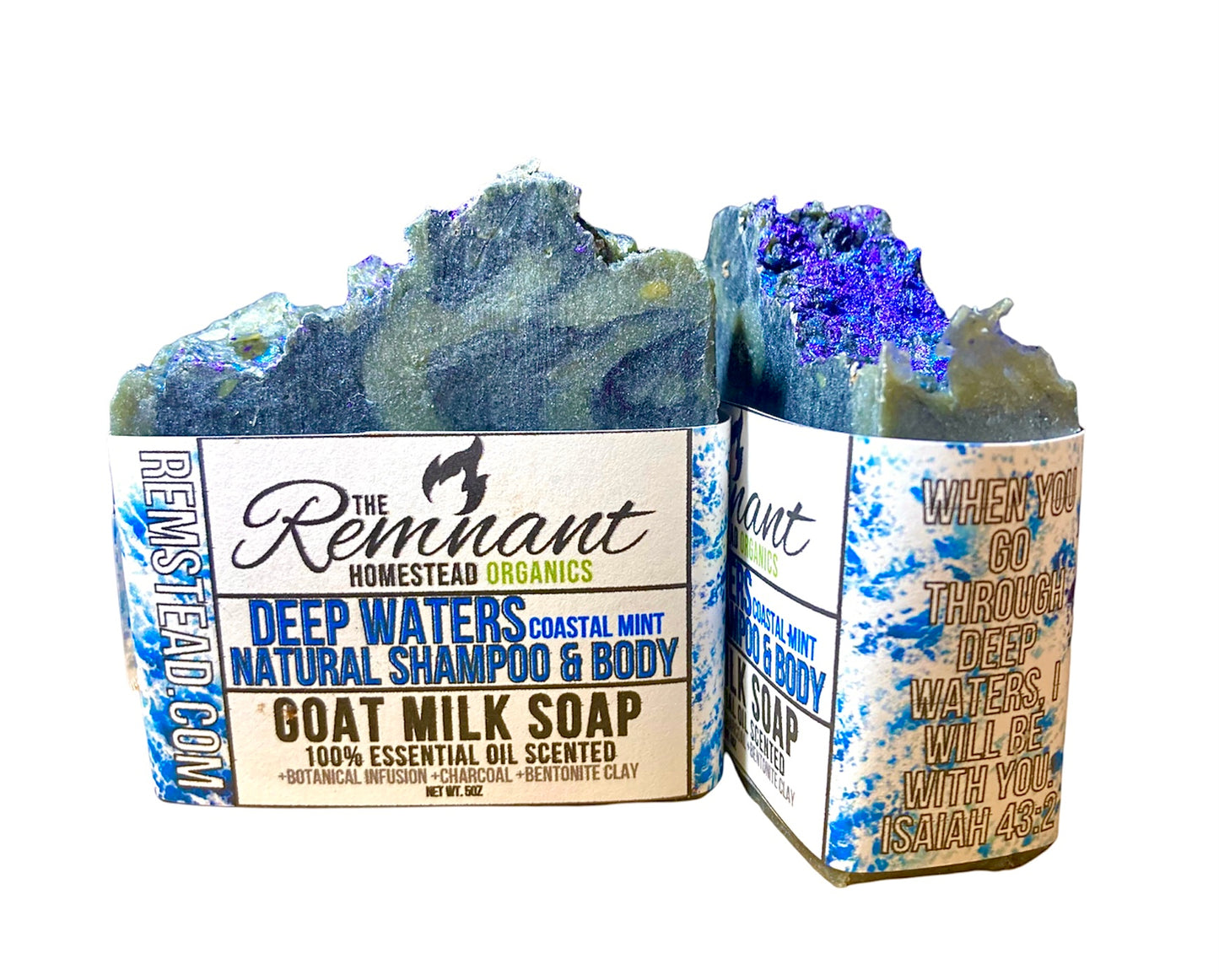 Deep Waters Coastal Mint Goat Milk Soap Bar