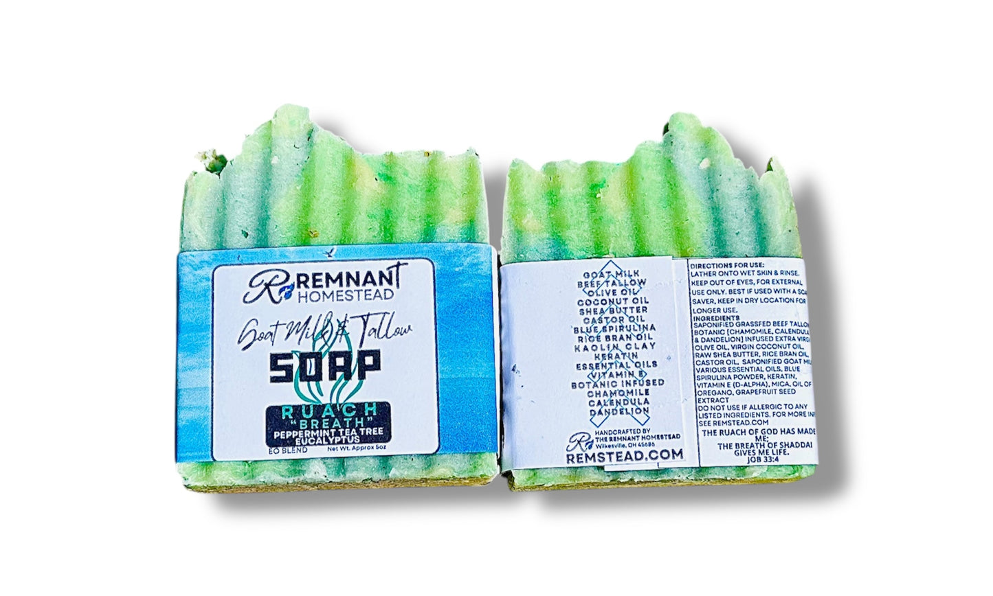 Goat Milk & Tallow Soap Bars [ALL *ESSENTIAL OIL*ONLY SCENTS] | Botanical Infused | Rich Moisture