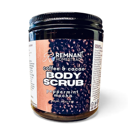 Mocha Coffee Body Scrubs | Raw Cacao | Organic Coffee | Epsom & Dead Sea Salt