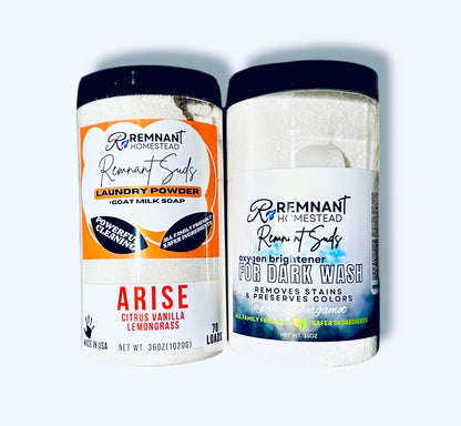 Remnant Suds Laundry Powder ULTRA Concentrated with Stain Fighting Enzymes [EO Scented]