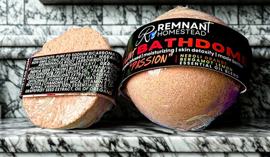 "Passion" Botanical Bathbomb (Vigilant Type) Neroli, Orange, Lemon, Bergamot Essential Oils | Bath Soak | Detox & Calm