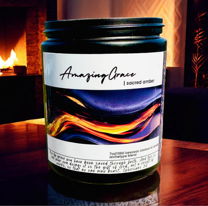 Full Size Beeswax & Coconut Wood Wick Organic Candles -ALL SCENTS- Cherry Wood Wick (EO Blends & Archetype)