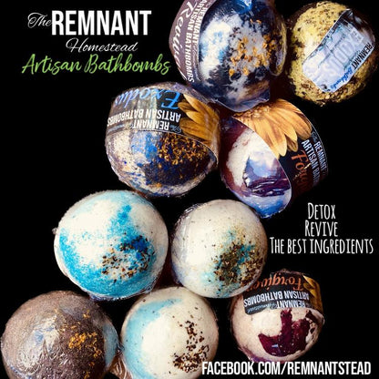 "ARISE" Botanical Bathbomb (VIGILANT Type) | Citrus Vanilla Lemongrass | Fruity | Essential Oils | Botanic Infused | Detox Soak