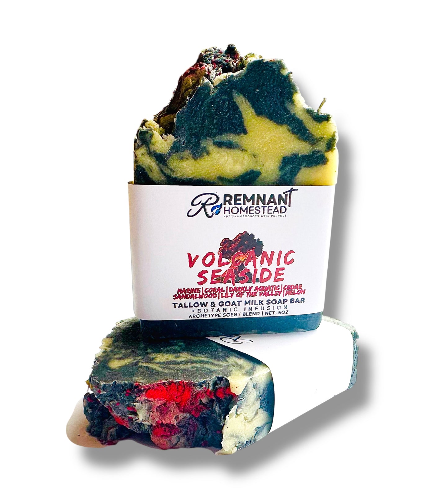 Volcanic Seaside Goat Milk & Tallow Soap (Archetype Blend) | Botanical Infused