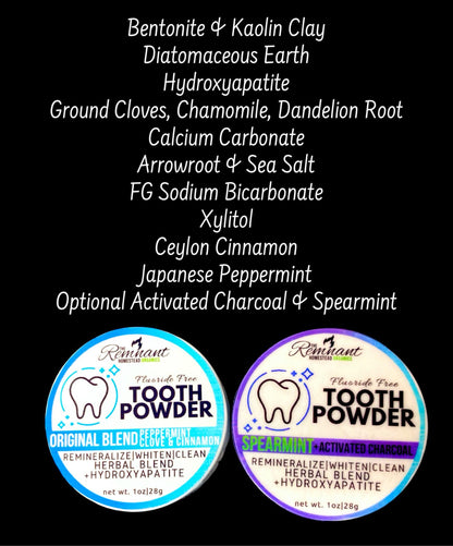 Botanical Tooth & Gum Powder [Remineralize, Herbal] NEW!!