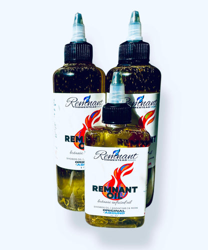 REMNANT OIL -ALL PURPOSE PURE INFUSED OIL| ALL VARIETIES [Shower Oil, Shave, Beard, Bug Repel, Rash, etc]