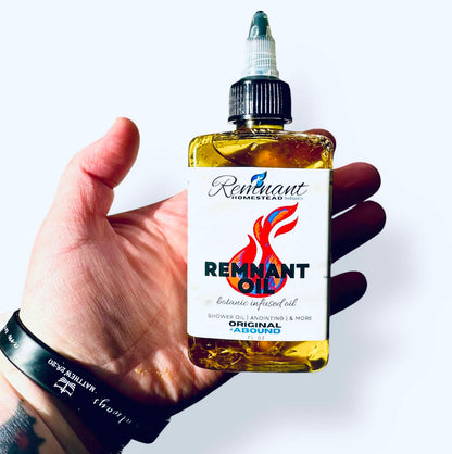 REMNANT OIL -ALL PURPOSE PURE INFUSED OIL| ALL VARIETIES [Shower Oil, Shave, Beard, Bug Repel, Rash, etc]