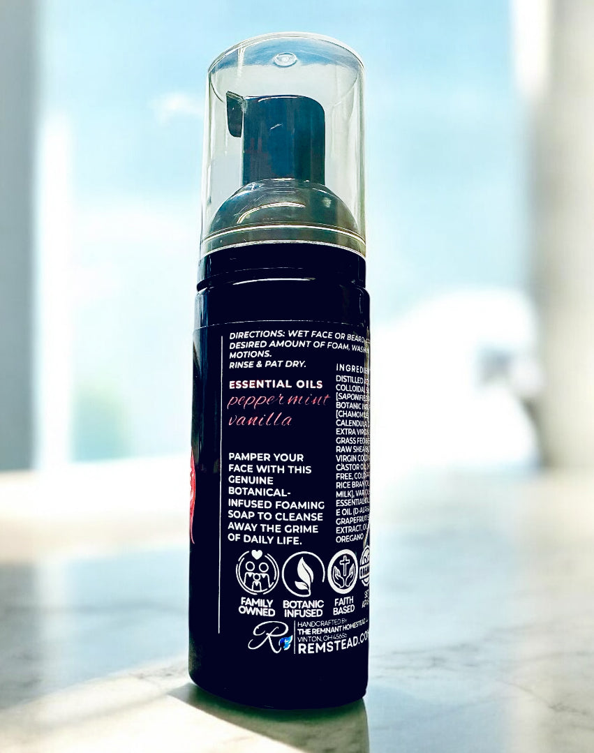 Beard & Face Foam Wash Botanical Infused | Goat Milk & Tallow