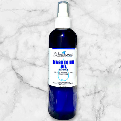 Magnesium Oil Spray [For Stress, Calm, Sleep, +] Pure Zechstein Magnesium & Botanical Infused