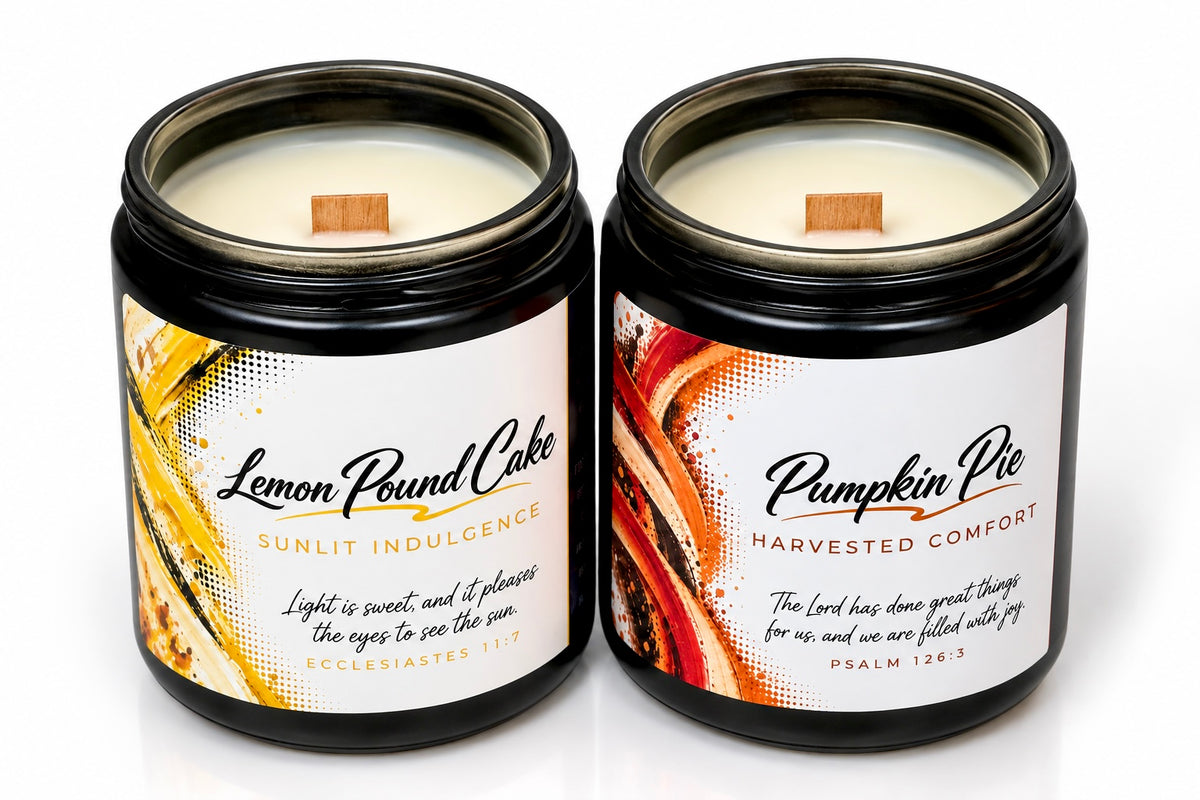 Cozy Fall & Winter Candle Variants [Beeswax & Coconut] | Cherry Wood Wick