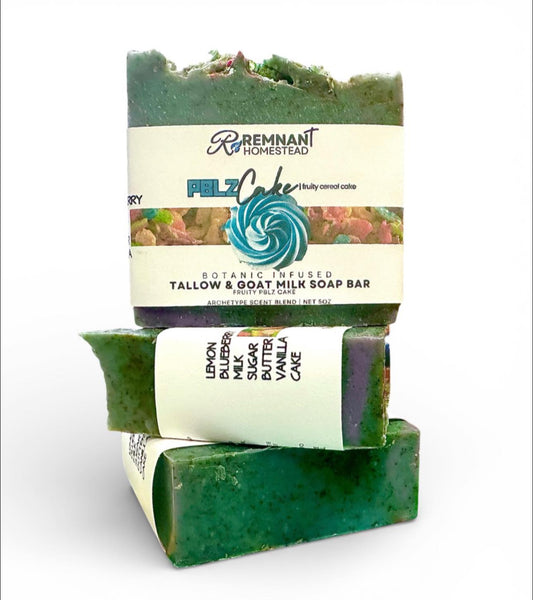PBLZ Cake (Fruity Cereal Cake) | Tallow & Goat Milk Soap Bar | Unisex | Archetype