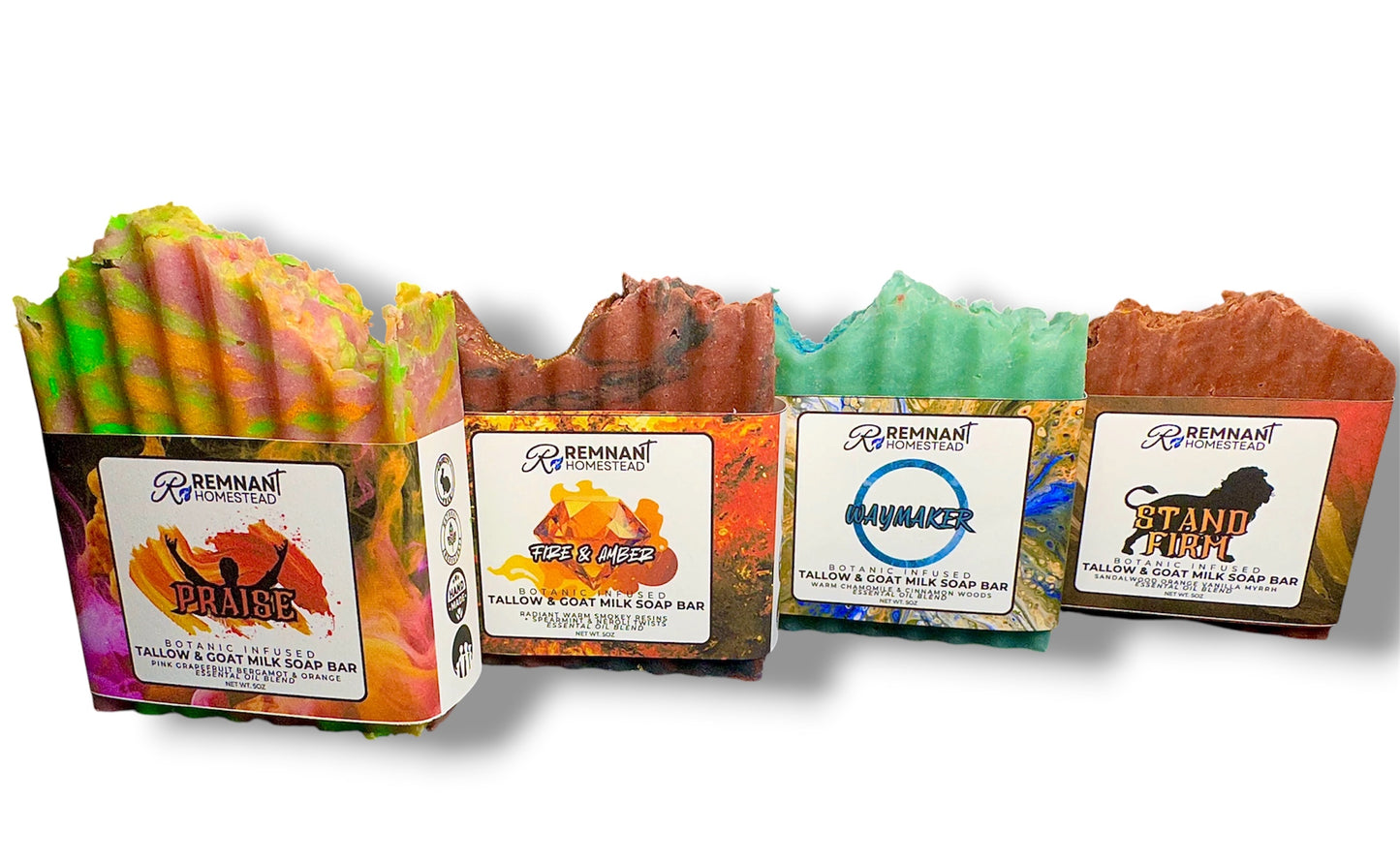 “Stand Firm” Tallow & Goat Milk Soap [Sandalwood, Orange, Myrrh, Vanilla] EO Only