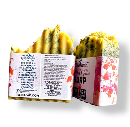 Goat Milk & Tallow Soap Bars [ALL *ESSENTIAL OIL*ONLY SCENTS] | Botanical Infused | Rich Moisture