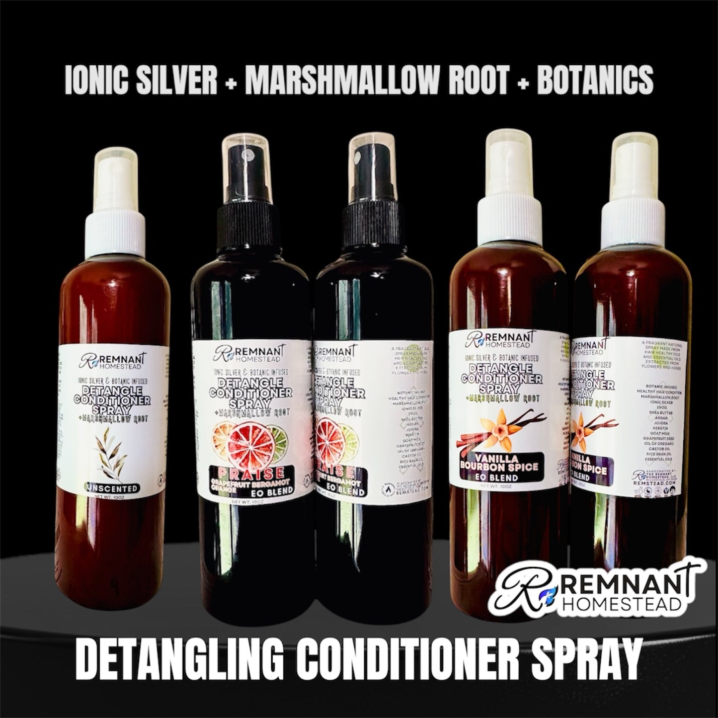 Detangler/Leave In Conditioner BOTANICS+MARSHMALLOW ROOT Infused Spray ALL VERSIONS