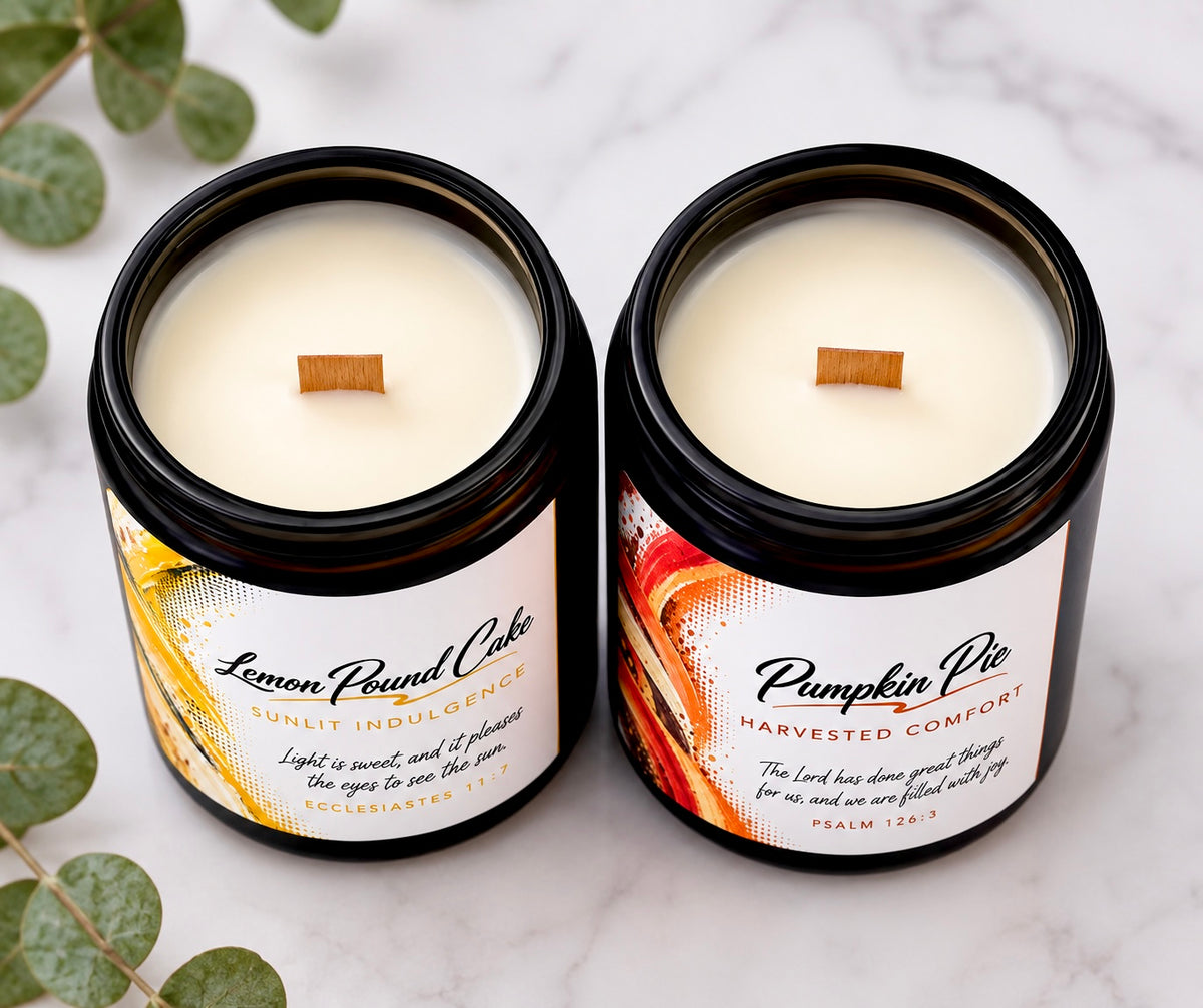 Cozy Fall & Winter Candle Variants [Beeswax & Coconut] | Cherry Wood Wick