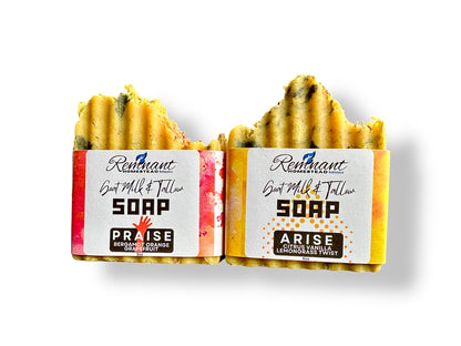 Goat Milk & Tallow Soap Bars [ALL *ESSENTIAL OIL*ONLY SCENTS] | Botanical Infused | Rich Moisture
