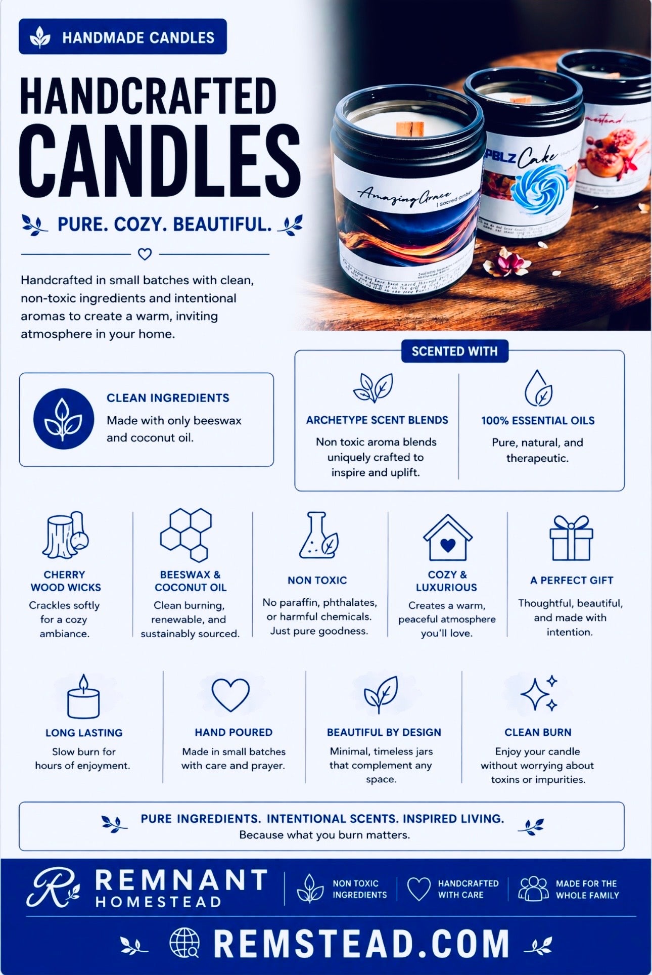 CANDLES | FULL SIZE | WOODWICK BEESWAX COCO
