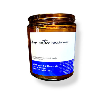 Beeswax & Coconut Oil Organic Candles -ALL SCENTS- (EO Blends)