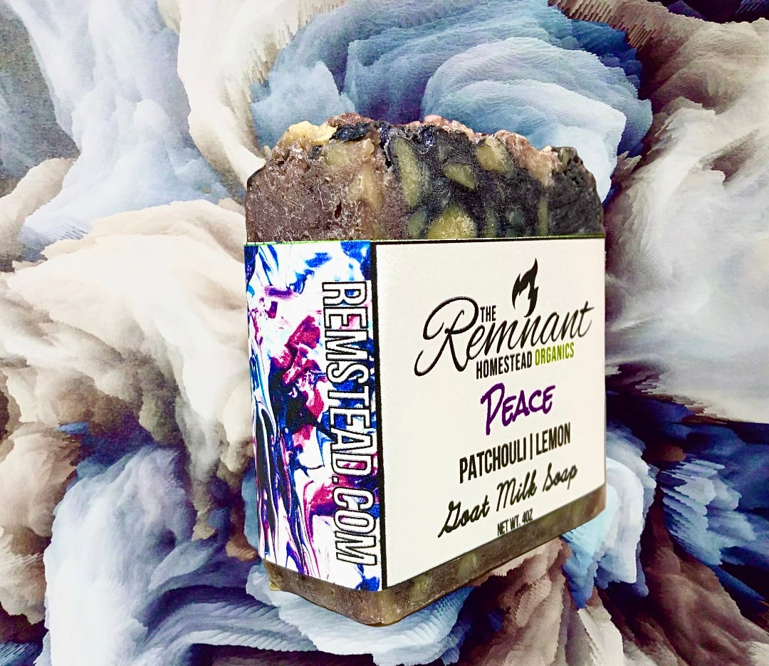 Peace Goat Milk Soap [Patchouli Lavender or Lemon]