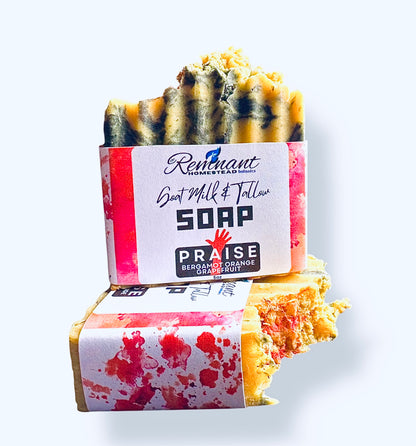 Goat Milk & Tallow Soap Bars [ALL *ESSENTIAL OIL*ONLY SCENTS] | Botanical Infused | Rich Moisture
