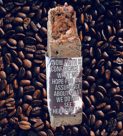 CinnaSwirl HeBREWs Blend Coffee GoatSoap [COFFEE GRIT]