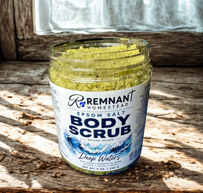 BODY SCRUB | EPSOM SALT | BEEF TALLOW & GREEN TEA