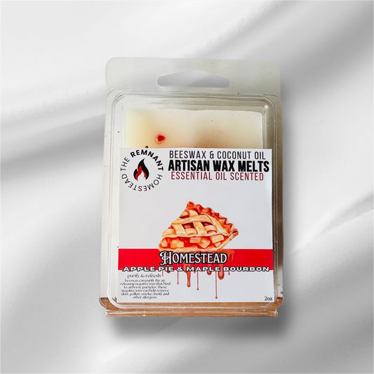 Beeswax Candle Melt - HOMESTEAD APPLE PIE MAPLE BOURBON - [Archetype Blend]