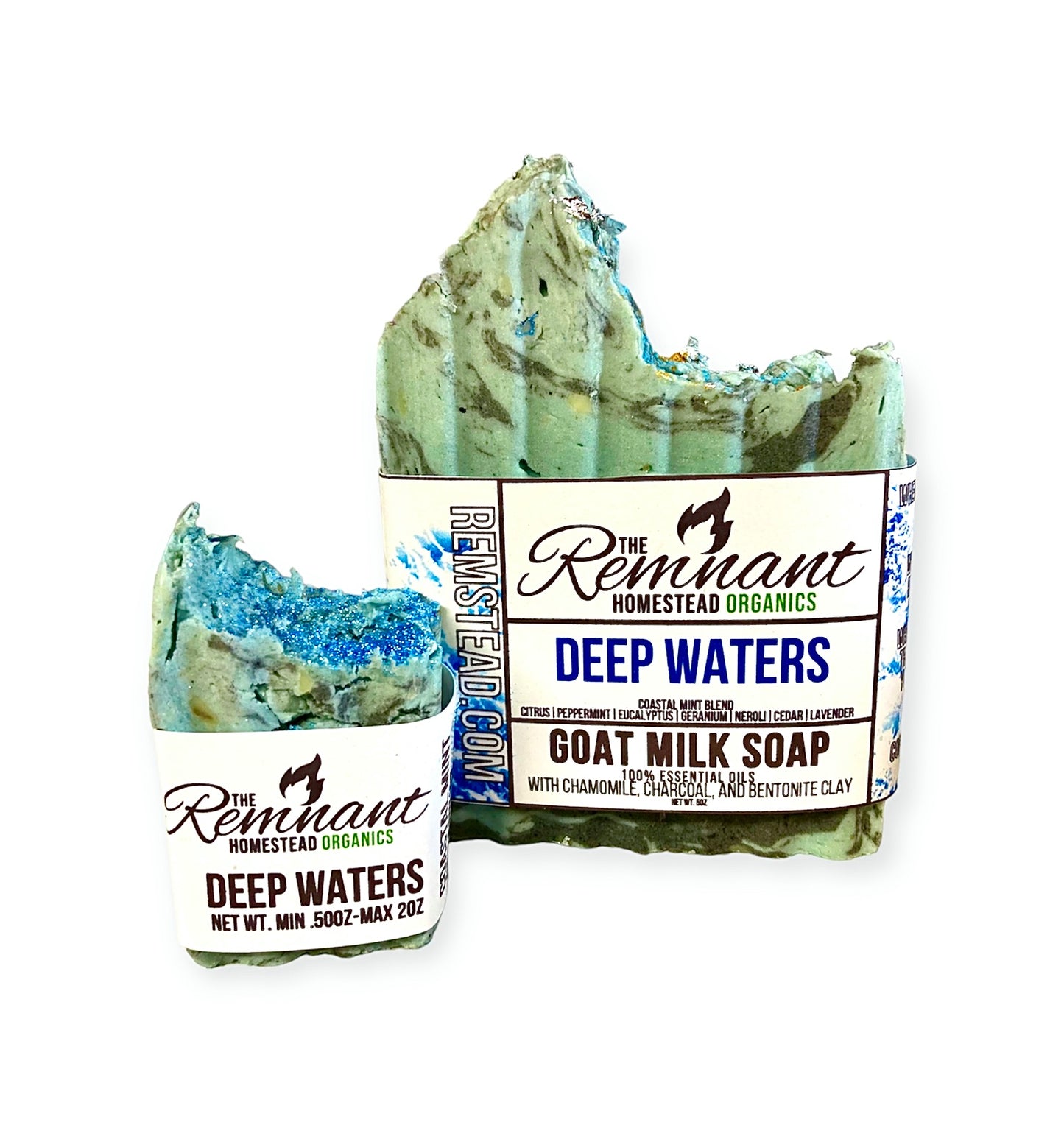 Deep Waters Coastal Mint Goat Milk Soap Bar