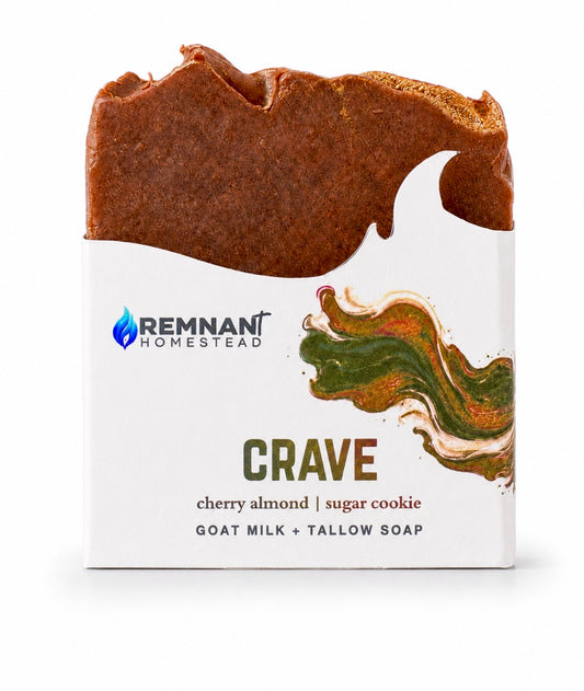 CRAVE | Cherry Almond Sugar Cookie | Tallow & Goat Milk Soap
