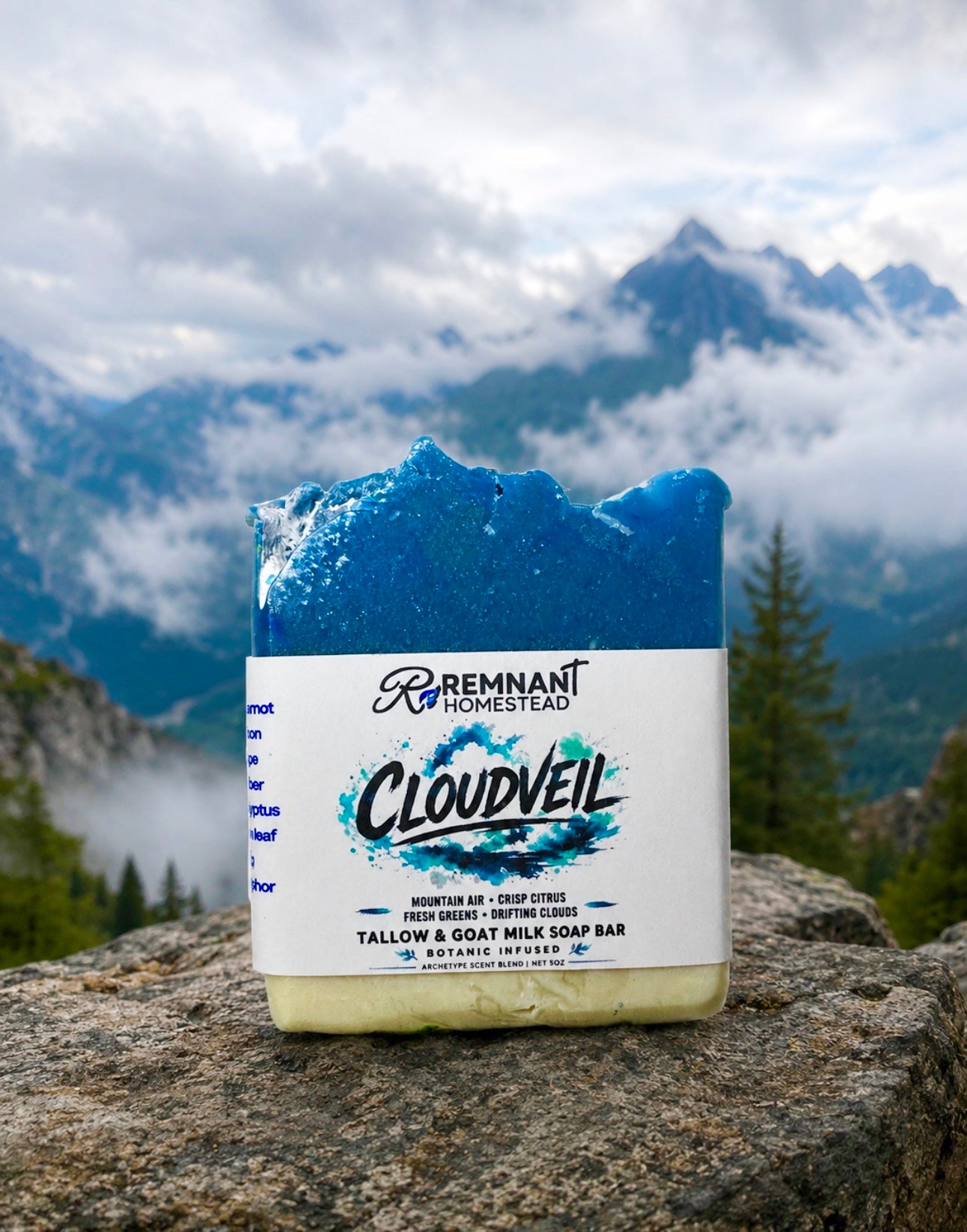 Cloudveil (Formerly "SNOW") | Tallow & Goat Milk Soap