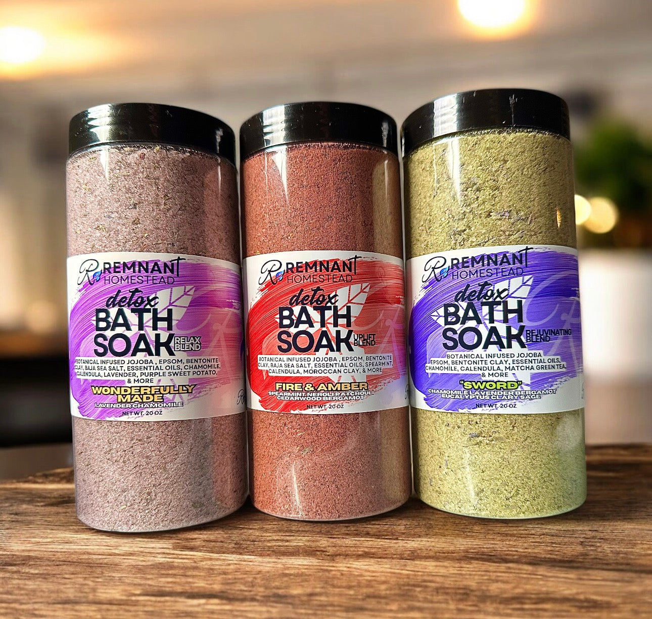 Bentonite Detox Epsom Salt Botanical Soak NO CHARCOAL