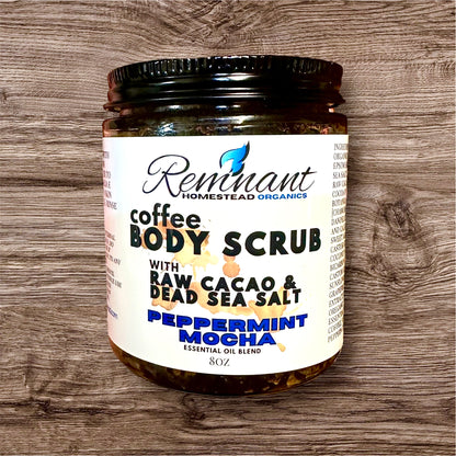 Mocha Coffee Body Scrubs | Raw Cacao | Organic Coffee | Epsom & Dead Sea Salt