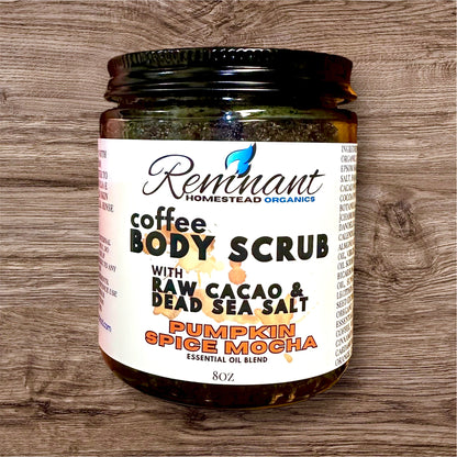 Mocha Coffee Body Scrubs | Raw Cacao | Organic Coffee | Epsom & Dead Sea Salt