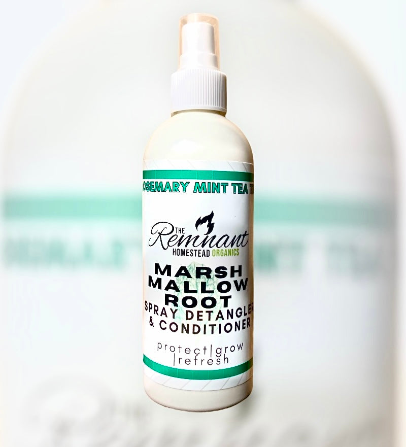 Detangler/Leave In Conditioner MARSHMALLOW ROOT Infused Spray