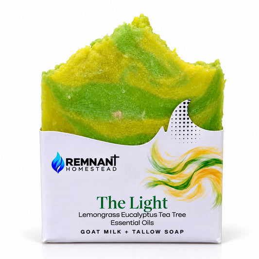 The Light [EO]| Tallow & Goat Milk Soap | Eucalyptus Tea Tree Lemongrass