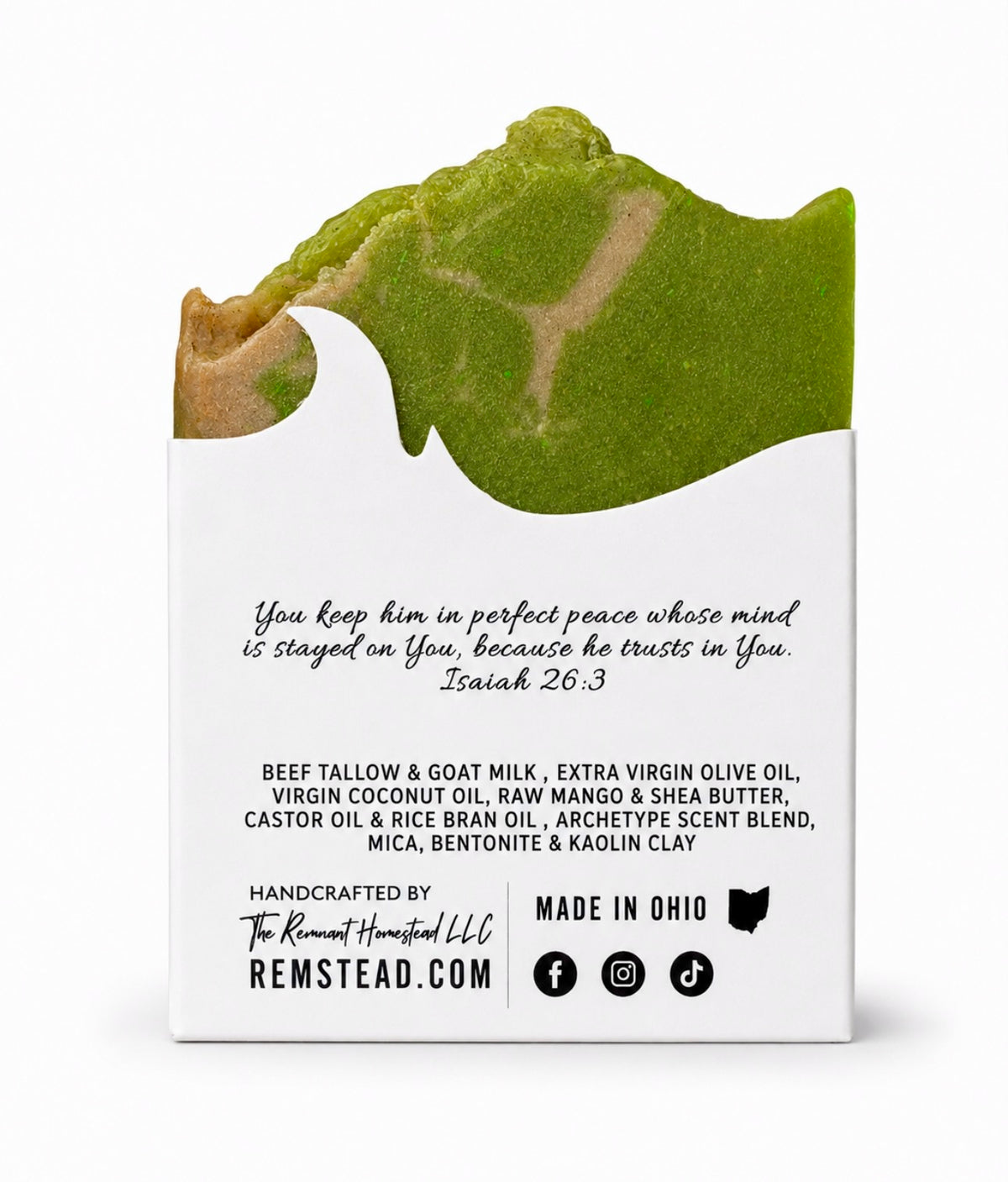 Pistachio Reverie | Tallow & Goat Milk Soap Bar