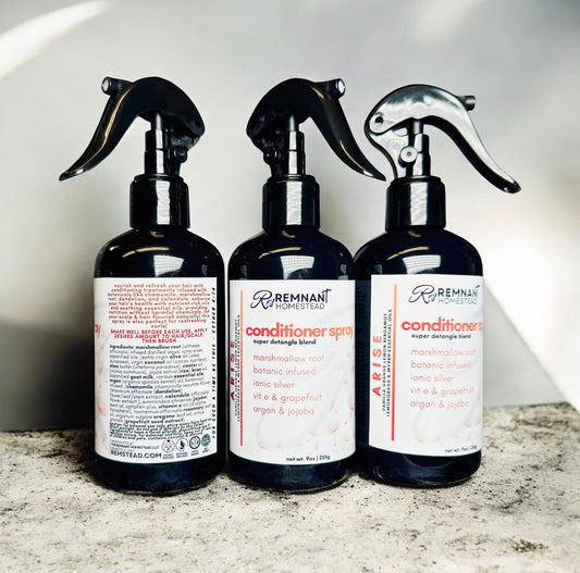 Detangle - Leave In Conditioner | Marshmallow Root, Ionic Silver, Vit E, Argan & Jojoba, Goat Milk, Botanic Infused | All Varieties