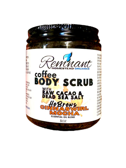 Mocha Coffee Body Scrubs | Raw Cacao | Organic Coffee | Epsom & Dead Sea Salt