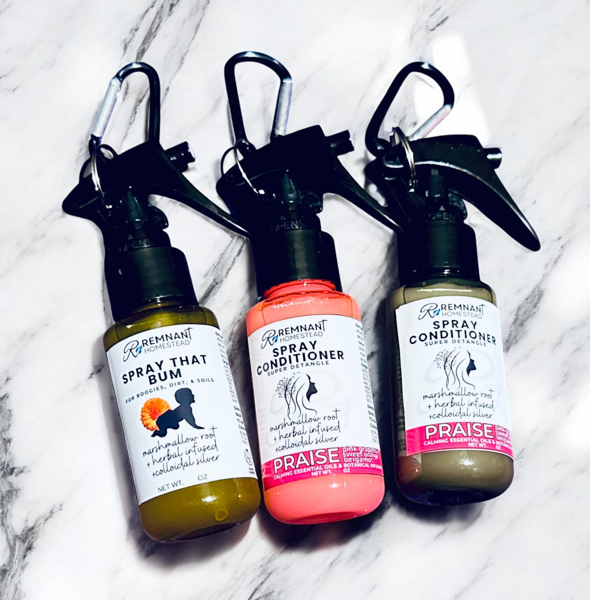 Mini Sprays (Detanglers & Baby Bum)