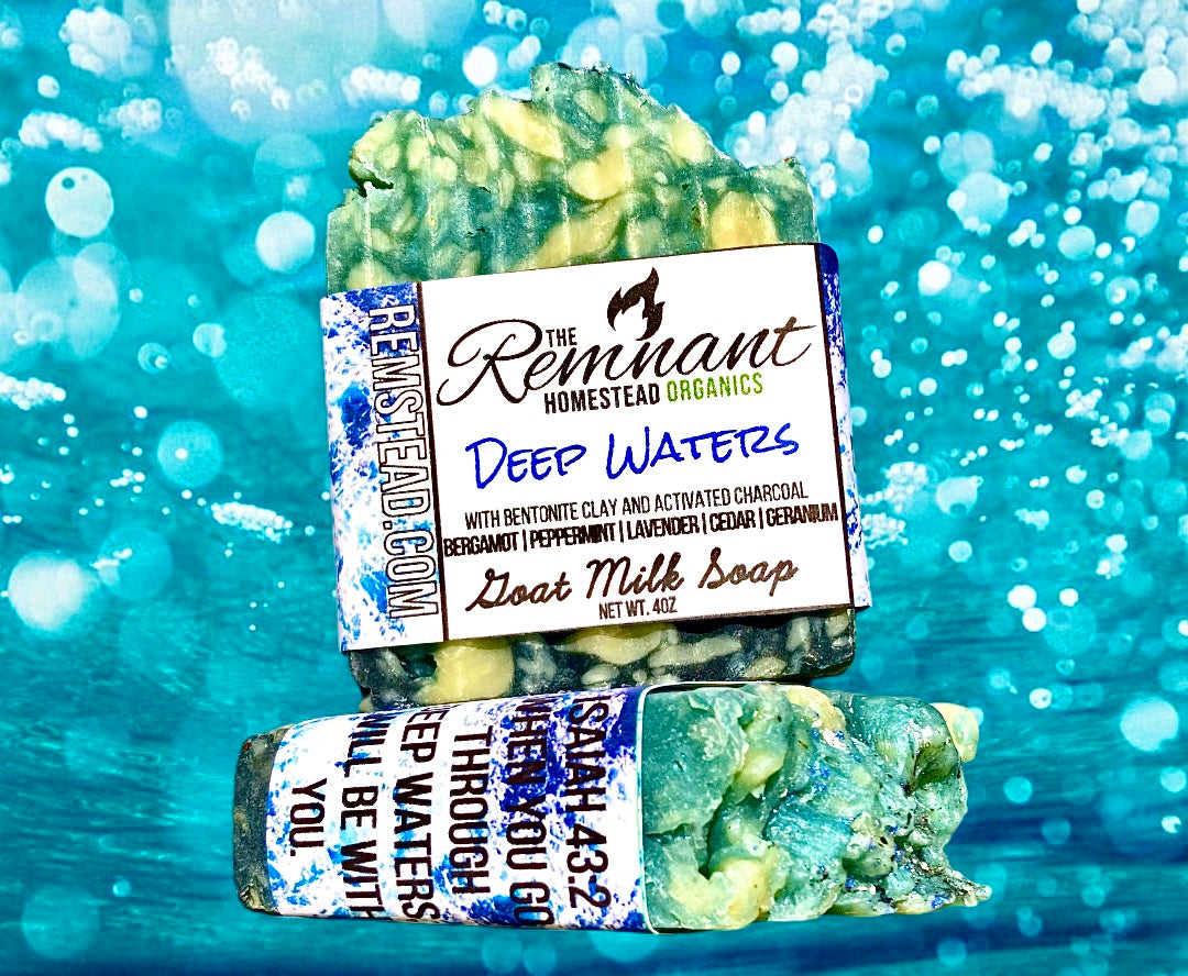 Deep Waters Coastal Mint Goat Milk Soap Bar