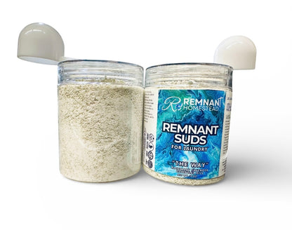 Remnant Suds Laundry Powder ULTRA Concentrated with Stain Fighting Enzymes & Remnant Soap [EO Scented]