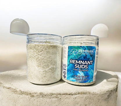 Remnant Suds Laundry Powder ULTRA Concentrated with Stain Fighting Enzymes & Remnant Soap [EO Scented]