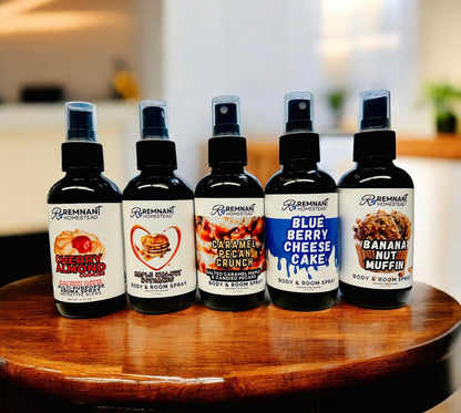 Body Sprays for Body, Rooms, & Linens| ALL SCENTS | 4oz Glass Spray & Minis