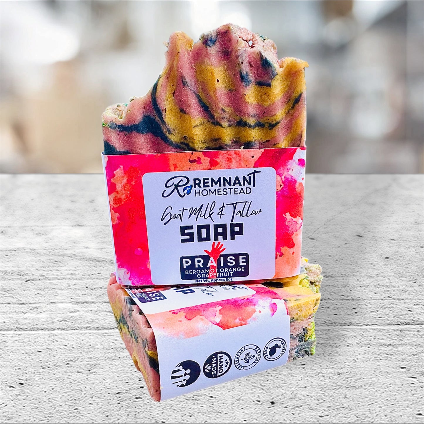 Goat Milk & Tallow Soap Bars [ALL *ESSENTIAL OIL*ONLY SCENTS] | Botanical Infused | Rich Moisture